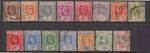 (F266-86) 1903 Ceylon part set of 15stamps 1c to 50c (CK)  (EH26)