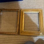 Two Vintage Antique Picture Frames Ornate 34x29cm & 34x30cm #2 