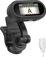 Brand New Sondery Clip on Tuner Rechargeable TFT Screen Guitar Bass Ukulele Wind
