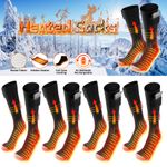 Electric Heated Socks Rechargeable Battery Women Men Feet Xmas Gifts Winter Warm