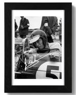 Jim Clark Signed Autograph PHOTO Pre Print 6x4/A4/ Framed F1 Legend