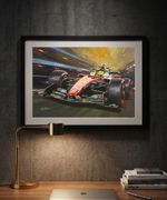LEWIS HAMILTON Ferrari SF26 2026 A3 print by Greg Tillett poster Formula One F1