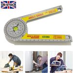 360° Angle Finder Miter Saw ABS Protractor Ruler Woodworking Measuring Tool UK