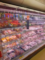 PVC Strip curtains for Dairy chiller cabinet 3.75m W 1.7m Drop 100mm wide strips