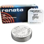 Renata 377 SR626SW Watch Battery SR66 SR626 SB-AW 1.5V Silver Oxide