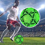 Reflective Soccer Ball Night Glow in the Dark Football For Training Xmas Gift UK