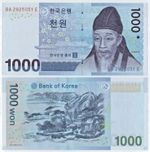 SOUTH KOREA  1000 Won (P54) 2007 UNC
