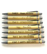 Personalised Pens 1-100 Bulk Order Wood Bamboo Pens Business LOGO TEXT