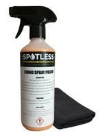 500ml Quick Spray Liquid Polish With Microfibre Cloth Wax Protection Detailing 
