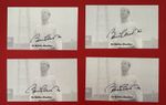 England 1966 World Cup Card Hand Signed Bobby Charlton - Manchester United
