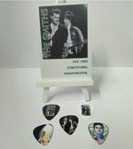 THE SMITHS MORRISSEY JOHNNY MARR x 5 PLECS PLECTRUMS DB SIDED 0.7 + ART CARD 