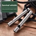 Titanium Emergency Survival Whistle 120dB Safety Whistle with Lanyard Outdoor UK