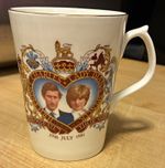 JASON WORKS Bone China Commemorative Wedding Mug Charles & Lady Diana 1981