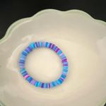 Multicolour Striped Heishi Clay Disc Bead Strand 4–4.9mm Matte Round