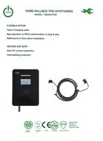 7kW EV HOME WALLBOX CHARGER – 32A – TYPE 2 – UNTETHERED – IP65