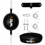 WARX Genuine Leather Double End Speed Ball MMA Boxing Floor to Ceiling Punch Bag