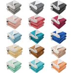 Heated Throw Large Blanket Electric Warm Fleece Washable Timer & Heat Settings
