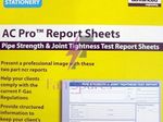 S080356GB Advanced Engineering  AC-PRO Pipe Strength/Tightness Reports 50 Sheet