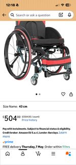 wheelchair self propelled brand new only taken out box 2 look at