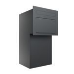 Miami II Parcel Letterbox  Fence Through-the-Wall Mounting Anthracite B Grade