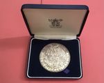 Royal Mint Spanish Armada 400 Year Anniversary Silver Medal 153 Grams COA Box