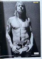 AXL ROSE - 2016 full page UK magazine poster GUNS N ROSES