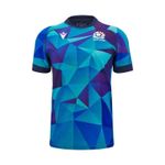 RUGBY SCOTLAND SHIRT TRAINING JERSEY MACRON Season 2024/25 Blue Crystal XXS