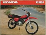 HONDA XL185S Motorcycle USA Sales Specification Leaflet 1980 Ref A0050