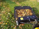 LEAF COLLECTOR- TOW BEHIND 1.1m/42" LAWN SWEEPER TO LEAF COLLECTING SWEEPER  ATV