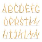 Amberta 9ct 14ct Yellow Gold Letter Pendant Without Chain Initials Gold Pendants
