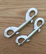 Double Ended Trigger Hook Clip Snap Hook Nickel Nickle Plated Triggers 2 Size 