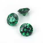 EMERALD NANO ROUND BRILLIANT CUT LOOSE GEMS - 2MM - VARIOUS PACK SIZES