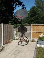 Large Basketball Hoop Stand And 2 New Nets