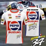 Team Pepsi Suzuki Superbikes Kevin Schwantz Suzuki RGV500 Retro T Shirts