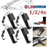 1- 4X Universal Damper Sustain Foot Pedal Switch for Yamaha Casio Piano Keyboard