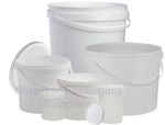 Plastic Buckets Tubs Containers with Tamper Evident Lids 0.5L 1L 3L 5L 10L 25L