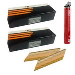  Galv Ring Framing Nails 1040 x 50mm & 1x Fuel Cell for Paslode IM350,S0,Hitachi