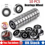 10PCS 608 2RS Rubber Sealed Bearings 8mm X 22mm X 7mm Deep Groove Ball Bearings