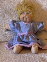 Vintage Cabbage Patch Doll Blonde Hair Blue Eyes Xavier Roberts c 1978, 1984