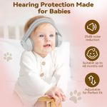 Baby Ear Defenders Noise Cancelling Headphones 3-48 Months Infant Sleep Grey