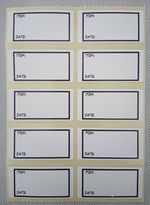 Contents Stickers 50 x 25mm Food Jars Freezer Bags Sticky Labels batch cook x200