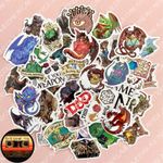 50 Dungeons & Dragons D&D Stickers - Scrapbook, Laptop, iPad, Consoles, Books