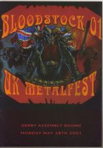 Bloodstock 2001 Festival Programme. First Show Saxon Primal Fear Skyclad  