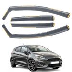 For Ford Fiesta MK8 2017-Onwards 5 Door Hatchback Wind Deflectors 4pcs Tinted