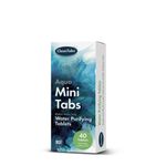 Water Purification Treatment Tablets Aqua Mini Tabs Makes Water Safe