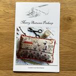 Merry Autumn Pinkeep 159x106st.Cross Stitch Chart By Stacy Nash Primitives