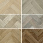 Herringbone Vinyl Flooring Vintage Wood Parquet Effect  Lino Kitchen Bathroom