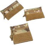 Tactical Zipper Bag Pouch Front Panel Hook Loop Bag for Tactical Vest Chest Rig