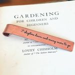 7 CHAPTERS DOWN. Copper 7th WEDDING ANNIVERSARY 7 YEAR TRADITIONAL GIFT BOOKMARK