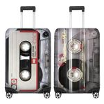Cassette Cool Luggage Cover Retro Travel Case With 2 Cassette Design Options